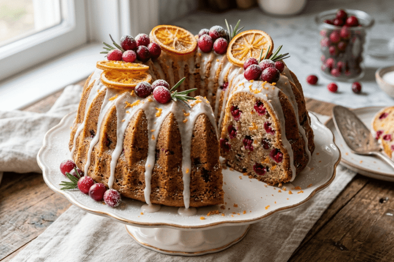 Cranberry Orange Cake- Zest & Zing Bundt
