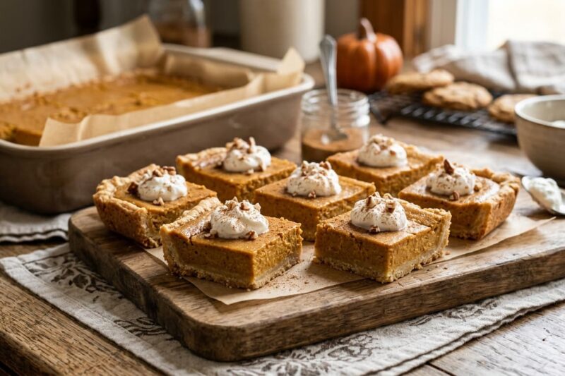 Easy Pumpkin Pie Bars