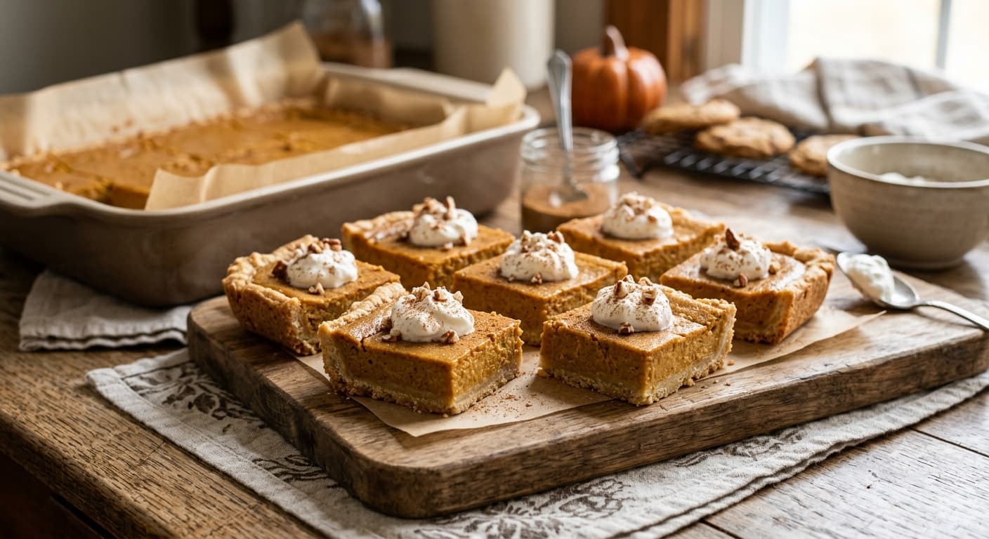 Easy Pumpkin Pie Bars