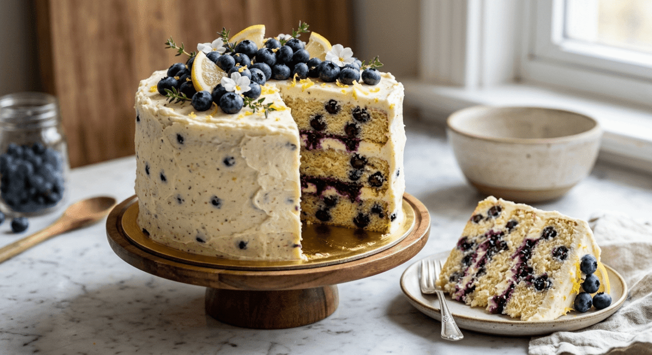Lemon Blueberry Cake Recipe