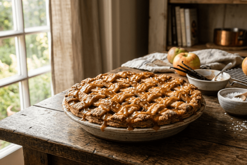The Science of the Ultimate Crust: This Salted Caramel Apple Pie Is the Real Star of the Season