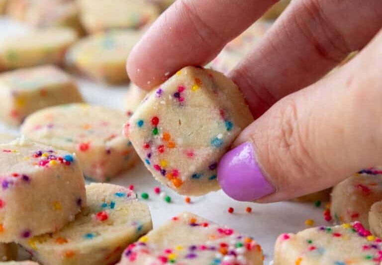 Funfetti Shortbread Cookies
